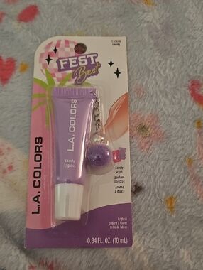 L.A. Colors Candy Lipgloss in Purple with Charm